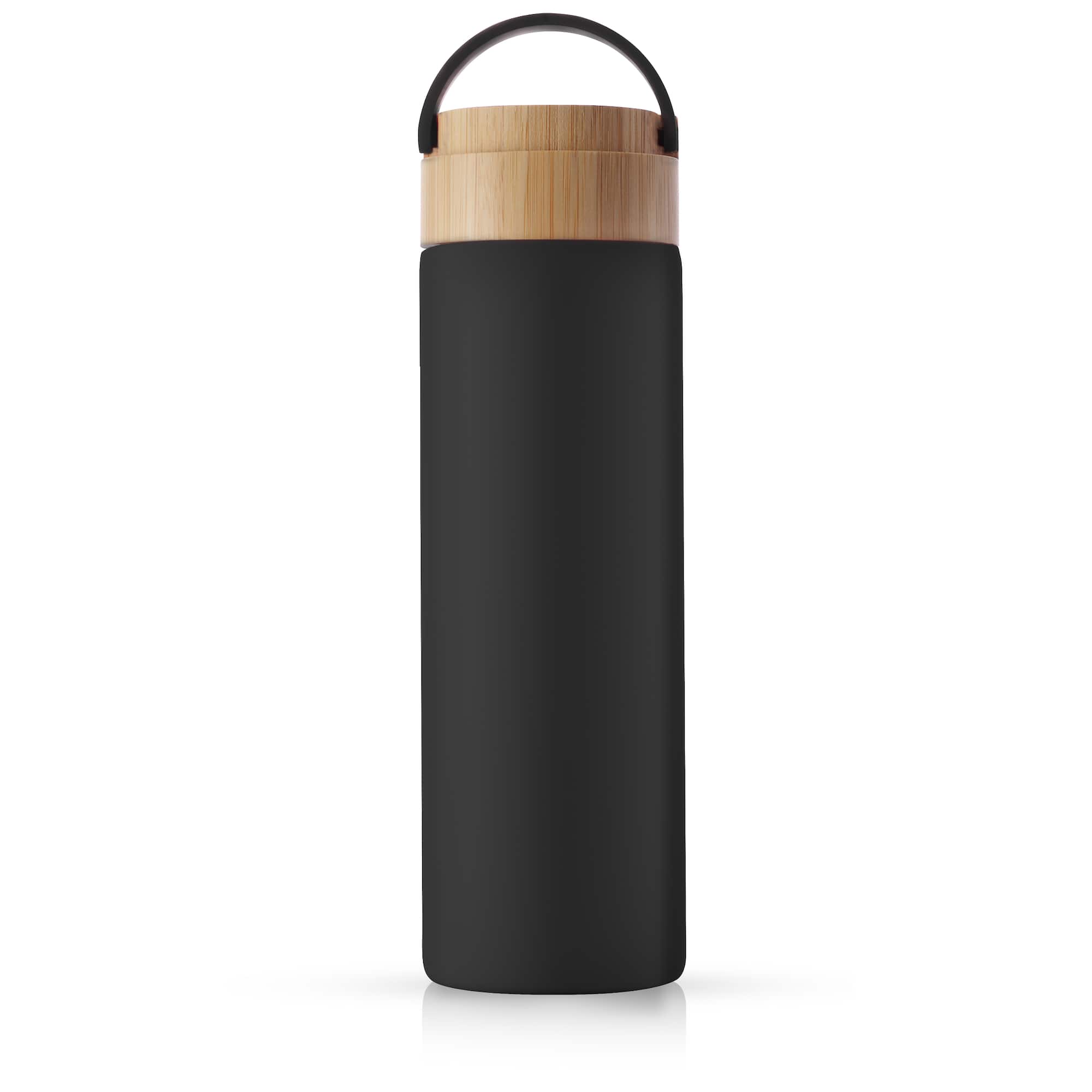JoyJolt® 20oz. Glass Water Bottle with Carry Strap & Non Slip Silicone Sleeve